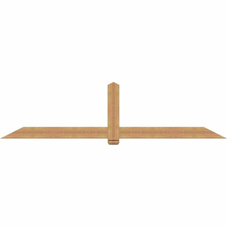 Ekena Millwork Eugene Smooth Timber Gable Bracket, Western Red Cedar, 108"W x 27"H x 1 1/2"D x 5 1/2"F, 6/12 Pitch GBW108X27X0206EUG00SWR